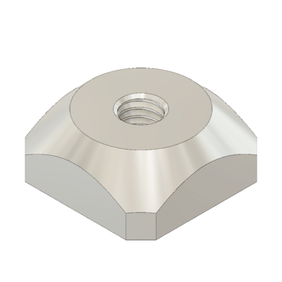 M5S-0 MODULAR SOLUTIONS ZINC PLATED FASTENER<br>M5 SQUARE NUT